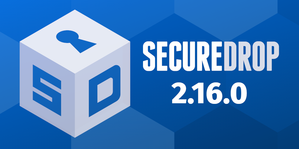 SecureDrop 2.16.0 Banner