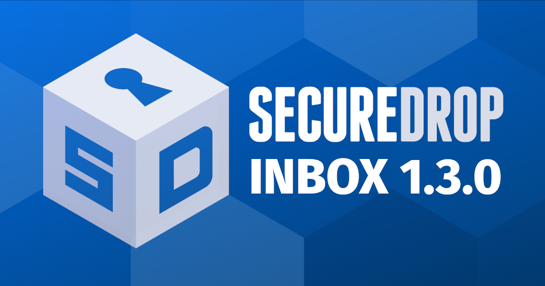 SecureDrop Inbox 1.3.0 released