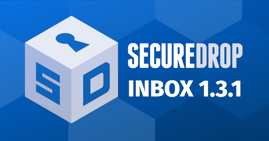 SecureDrop Inbox 1.3.1 released